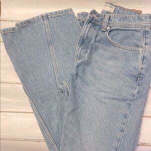 We The Free Xena High-Rise Slim Straight Light Wash Denim Jeans